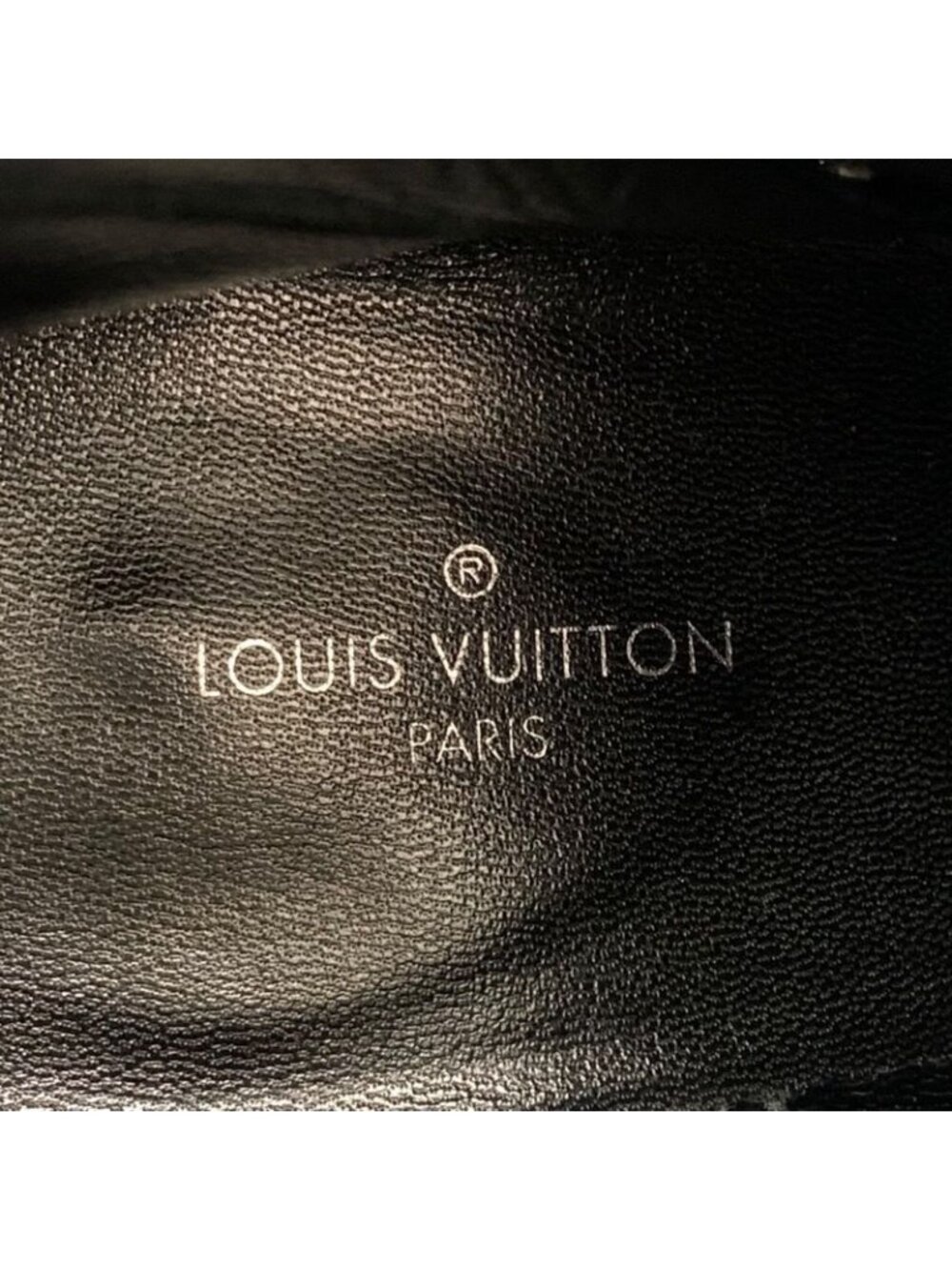 Louis Vuitton Boots Short Shoes Leather Fabric Black Silver Belt Ruffle - Picture 7 of 9